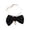 Black, variant on Elegant Cat Pearl Collar With Bow Tie Adjustable Necklace For Indoor Felines And Small, One Size, White