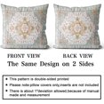 thumbnail image 2 of Light Green Boho Throw Pillow Covers Set of 2 Monaco Rug Carpet Double Sided Pattern Cotton Soft Pillow Case Cushion Cover Pillowcase for Garden Couch Sofa Bed Decorative 16x16 inch, 2 of 5