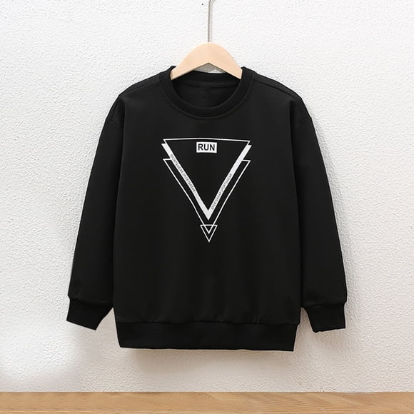 Milgrthf Tween Girls Fall Sweatshirts Print Crewneck Long Sleeve Pullover Hoodies Cute Casual Preppy Teen Clothes Black 9 Years