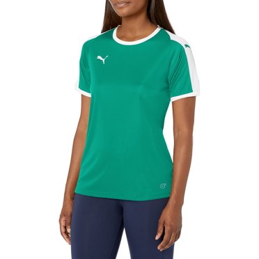 PUMA Maillot de Liga pour Femmes - Vert Poivré/blanc - Très Grand