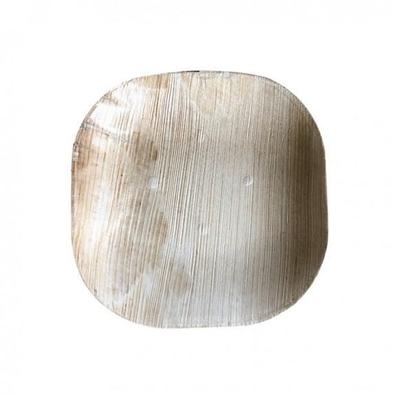 4” Dessert Square Plate|Bio Mart Leaf Plate|Natural, Eco-friendly, Heavy Duty, Re-usable, Backyard Compostable Biodegradable, Disposable supply|Theme Party, Wedding|Pack of 10, 50 or 100