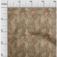 thumbnail image 2 of oneOone Silk Tabby Brown Fabric Floral Craft Projects Decor Fabric Printed By The Yard 42 Inch Wide, 2 of 4