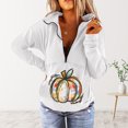 thumbnail image 1 of Mode Hoodies pour Femmes 2023 Mode et Confortable Décontracté Imprimé Manches Longues Patchwork Pull à Fermeture Éclair 50 % de Réduction Liquidation Costumes Halloween/noël, 1 of 4
