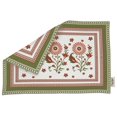 thumbnail image 5 of Vargottam Placemats- Placemat For Dining Table, Set Of 4- Printed & Reversible CottonNapkin-IndoorPlacematsFor Home & Kitchen Dining Table- Asian Block (White & Green), 5 of 5