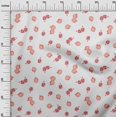 thumbnail image 2 of oneOone Silk Tabby Fabric Pomegranate Fruit Printed Fabric 1 Yard 42 Inch Wide, 2 of 4