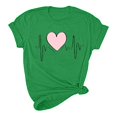 thumbnail image 5 of Pisexur T-shirt de la Saint-Valentin Haut T-shirt de la Saint-Valentin pour Femme Amour Imprimé T-shirt à Manches Courtes Haut à Manches Courtes Col Rond Haut/chemise, 5 of 5