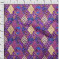 thumbnail image 4 of oneOone Rayon Purple Fabric Asian Paisley Sewing Craft Projects Fabric Prints By Yard 56 Inch Wide, 4 of 4