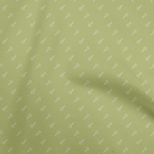 oneOone Tissu Flex Coton Vert Clair Minimal Rétro Matériau de Robe Tissu Imprimé au Mètre 40 Pouces de Large