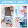 thumbnail image 2 of Purple Protective Cover for Fuji Instax mini12 Instant Camera with Detachable Adjustable Shoulder Strap - Custom-Fit Case for mini12, 2 of 6