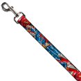 thumbnail image 2 of Dog Leash Superman Action Poses Stars Stripes 6 Feet Long 0.5 Inch Wide, 2 of 3