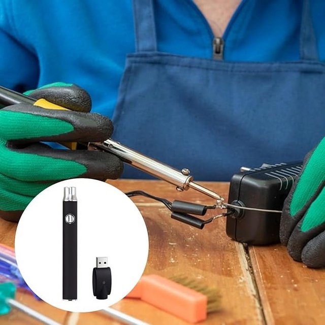 Kits de Fer à Souder à Filetage, 3 Niveaux de Tension Réglables, Batterie 650 mAh, Stylo de Chariot avec Adaptateur USB, Ensembles d'Outils de Soudage