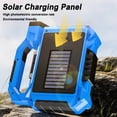 thumbnail image 4 of Lampe Solaire de Travail Portable Lampe de Poche Super Lumineuse Rechargeable Projecteur Éclairage Camping Bleu, 4 of 9