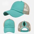 thumbnail image 1 of Unisex Men Women Solid Color Sun Hat Adjustable Baseball Cap Hip Hop Hat, 1 of 4