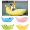 thumbnail image 2 of Lit pour Chat Créatif en Forme de Banane Lit Doux Maison pour Animaux, 2 of 10