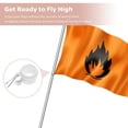 thumbnail image 4 of CUITING 2Pcs Rotating Mounting Rings 360 Degree Free Flag Pole Kit 0.75-1.02Inch Diameter (White), 4 of 6