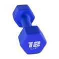 thumbnail image 3 of CAP, 12lb Neoprene Dumbbell, Blue, Single, 3 of 4