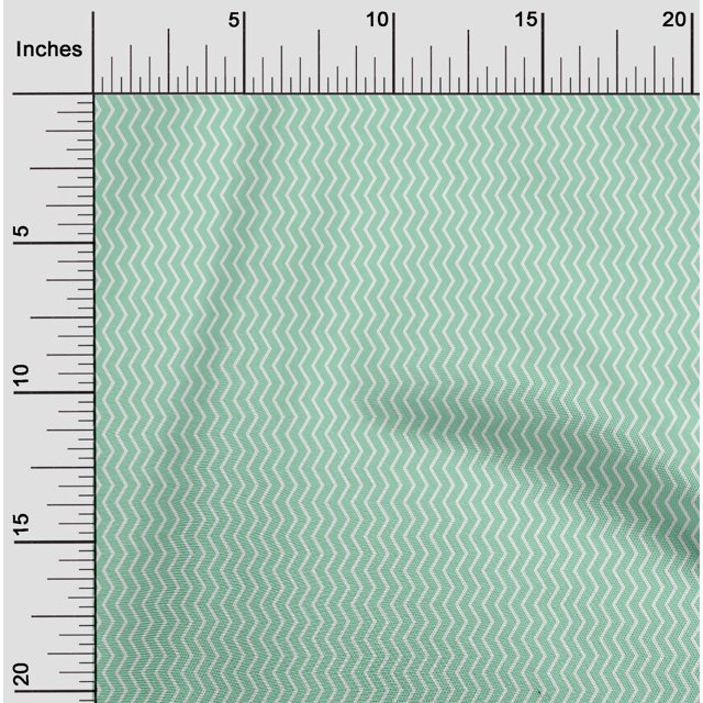 oneOone Tissu en Mousseline de Viscose, Tissu à Imprimé Géométrique Chevron, BTY, 42 Pouces de Large