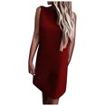 thumbnail image 1 of EQWLJWE Longue Robe pour Femmes Robe Unie Sans Manches Mode Dos Nu Jupe Robe, 1 of 9
