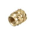 thumbnail image 4 of Unique Bargains Knurled Insert Nut M3 x 5mm L x 5mm OD Female Thread Brass Embedding Nut 120 Pack, 4 of 5