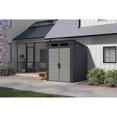 thumbnail image 4 of Suncast 6 x 5 ft Modernist Resin Storage Shed – Steel-Reinforced Outdoor Structure with 200 Cu. ft. Capacity - Cyberspace/Dove Gray, 4 of 7