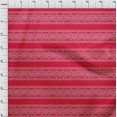 thumbnail image 3 of oneOone Cotton Flex Red Fabric Floral Bandhani Sewing Craft Projects Fabric Prints By Yard 40 Inch Wide, 3 of 4