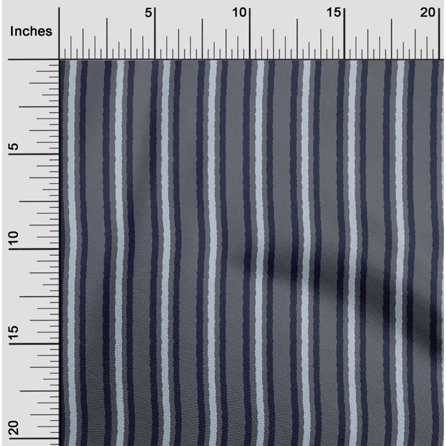 oneOone Cotton Poplin Fabric Stripe Block Decor Fabric Printed BTY 56 Inch Wide