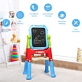 thumbnail image 4 of Costway Height Adjustable Kids Art Easel Magnetic Double Sided Board w/ Accessories Blue, 4 of 10