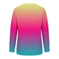 thumbnail image 3 of Liquidation à 50 % Chandail Surdimensionné pour Femmes 2023 Col Rond Mode Décontractée Manches Longues Chandail Imprimé Hauts Blouse, 3 of 3