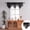 Black, variant on Sheer Valances For Small Lace Drapes Curtains With Tassels Decorative Window Swags For Kitchen Living Room