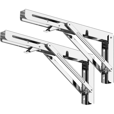 Folding Bracket, Folding Shelf Brackets, Folding Stainless Steel Console Bracket, Wall Shelf Bracket