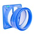 thumbnail image 2 of Adaptateur de Conduit Draft S Évent Odeur Clapet Papillon Anti-Retour Check Bleu S, 2 of 9