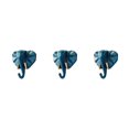 thumbnail image 2 of Wweixi Coat Hooks Easy To Install And Wide Application For Added In Daily Life Retro blue(elephant) 3Set, 2 of 6