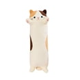 thumbnail image 2 of Long Body Pillow, Large Soft Rectangular Plush Cushion for Sleeping, Leg Support and Hugging, Hypoallergenic Filling, Black or Gray, 150 cm Length, 2 of 7