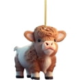 thumbnail image 1 of Fiogavroetic Cute Cow Car Pendant Home Tree Decoration, Christmas Tree Ornament, Home Decor 1PC, 1 of 1