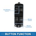 thumbnail image 3 of Unique Bargains Power Window Switch No.BP1E66350 Front Left Driver Side Window Control Switch for Mazda 3 2003-2010 Black, 3 of 7