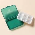 thumbnail image 4 of Cagogo under $5 Weekly Pill Organizer, Weekly Pill Organizer Box 6 Compartments,Moisture Proof Portable Medicine Box,Travel Pill Dispenser with Removable Containers,Small Tablet Vitamin Storage Box, 4 of 8