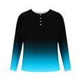 thumbnail image 4 of AherBiu Plus Size Mens Long Sleeve Shirts Stretch Athletic Button Shirt Lightweight Comfy Fall Gradient Sports Shirts, 4 of 4