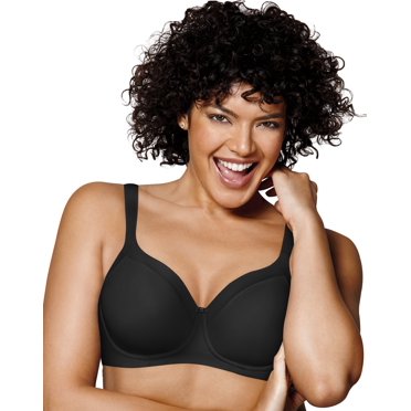 Playtex Womens Secrets Shaping Balconette Wirefree Bra, 40DD, Black