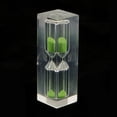 thumbnail image 3 of jifeng Acrylic Clear 3 Minute Hourglass Hourglass Kitchen Hourglass Timer Gift Colorful Green, 3 of 6