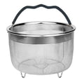 thumbnail image 1 of Insert de Cuiseur Vapeur et Passoire en Maille d'Acier Inoxydable avec Poignée pour 6 Accessoires de Cuisson, 1 of 4