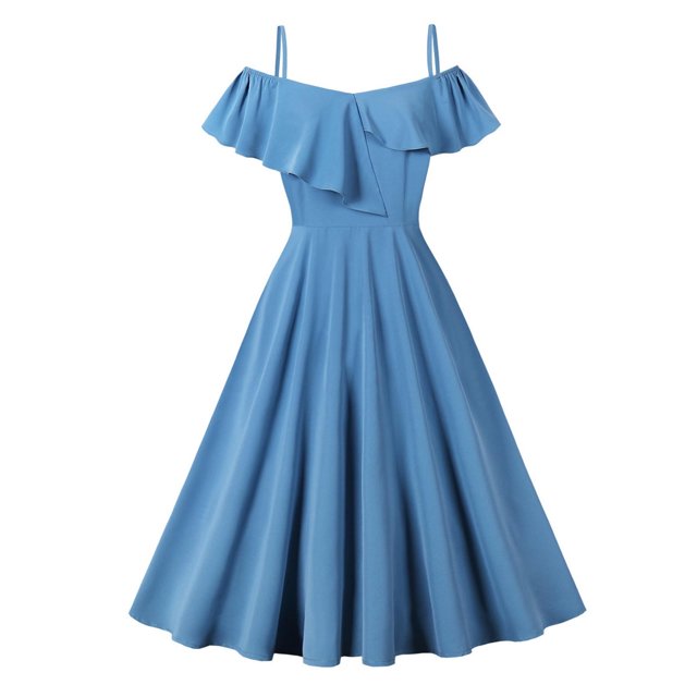 Ovzne Robes d'Été pour Femmes Robe de Plage Mode Féminine Décontractée Imprimée Été Grand Ourlet Sans Manches Robe Femmes Liquidation