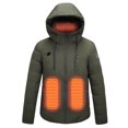 thumbnail image 2 of Penkiiy Heated Jackets for Women Men USB Intelligent Constant Temperature Heated Windproof Plus Size Men And Women Winter 4 Heated Jacket Coat M Army Green, 2 of 4
