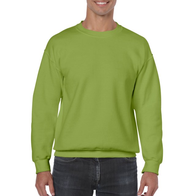 Gildan Chandail Molletonné à Col Ras du Cou pour Hommes, 5TG, Kiwi