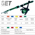 thumbnail image 4 of Fishing Pole Set Full Kits With Telescopic Fishing Rod And Spinning Reel Baits Hooks Travel Pole Set, 4 of 6