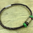 thumbnail image 2 of yingyy Leather Braided Cord Bangle Jewelry DIY Making Finding Accessories Dark Blue, 2 of 6