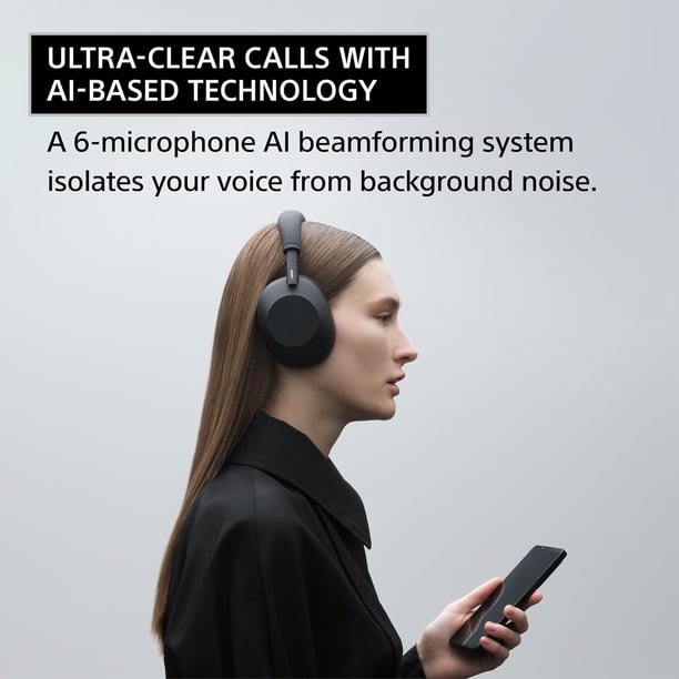 Sony WH-1000XM6 Best Wireless Noise Cancelling Headphones -Black
