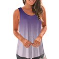 thumbnail image 2 of Yuyuzo Débardeurs pour Femmes Été Sans Manches T-Shirt Décontracté Col Rond Chic Color Block Blouse Fluide de Plage, 2 of 6