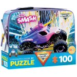 Sparkle Smash Monster Jam 100 PC Puzzle in Lunch Bag