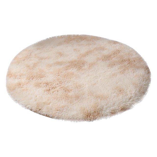 Estbridge Multicolor Round Rug For Girls Bedroom Circle Rug For Room Carpet For Teen Girls Room Circular Rug For Nursery Room Fuzzy Plush Rug For Dorm Cute Room Decor For Baby