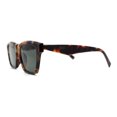 thumbnail image 4 of Lunettes de Soleil Rétro pour Femmes, Style Garçon, à Monture Corne, Écaille Verte, 4 of 4